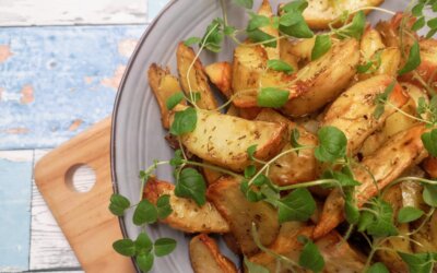Kartoffelbåde med frisk timian