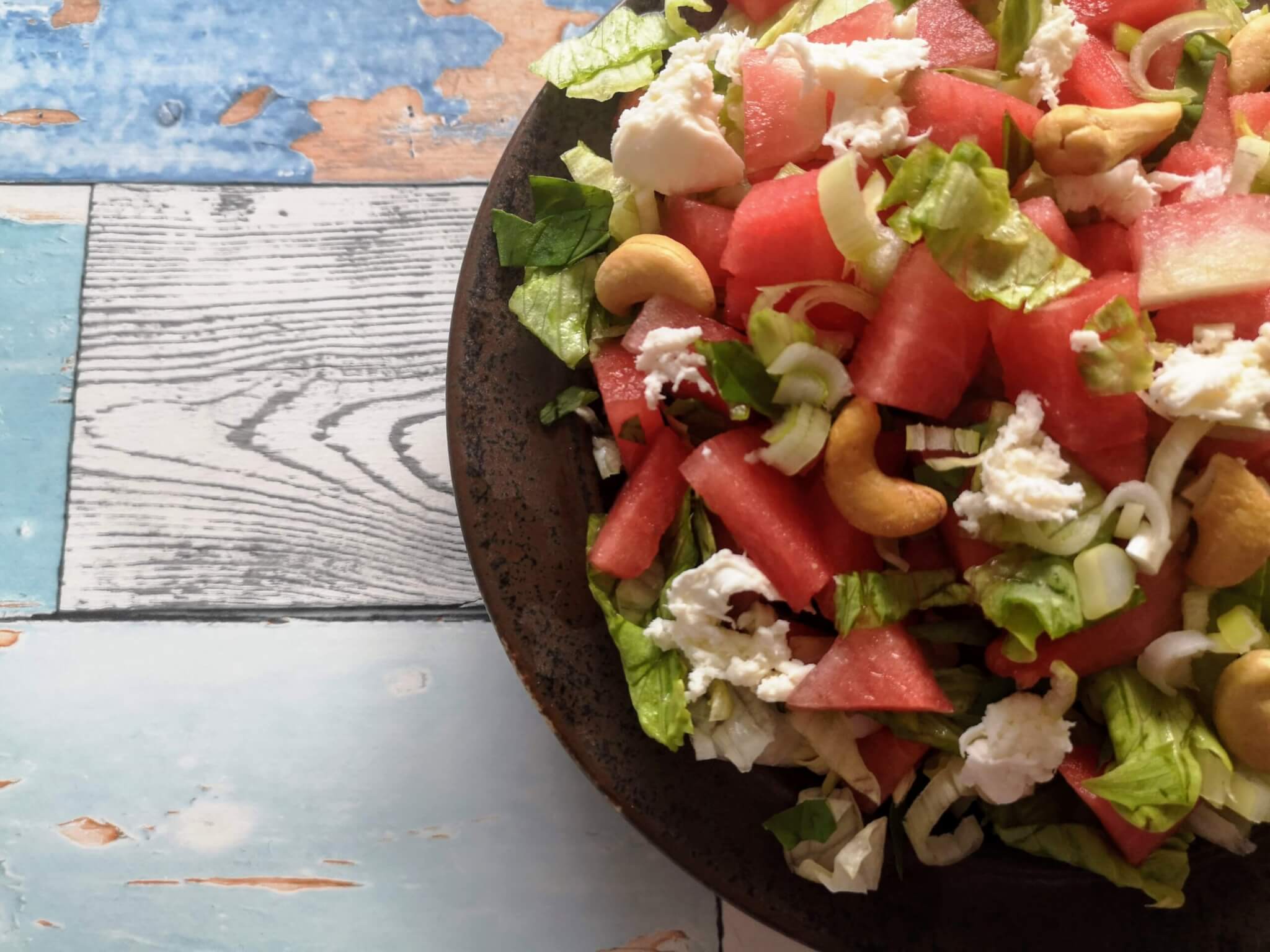 Salat med vandmelon og frisk - Sydhavnsbloggen