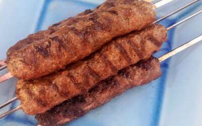 Grillspyd med hakket oksekød