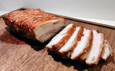 Flæskesteg med sprød svær – sous vide