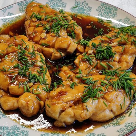 Kyllingebryst i lækker sød sauce
