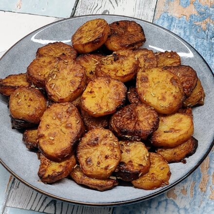 Ovnbagte kartoffelskiver
