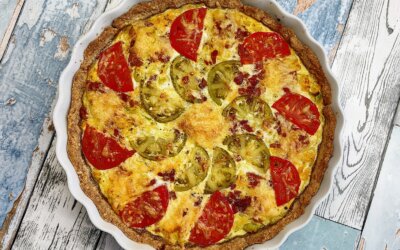 Grøntsagstærte med bacon