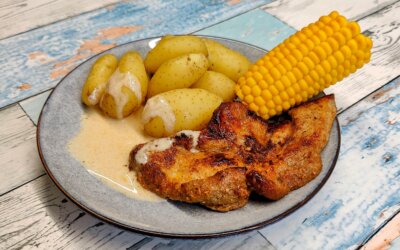 Nakkekoteletter med rød marinade