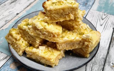 Citronkage med hvid chokolade
