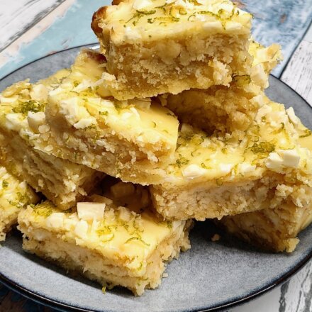 Citronkage med hvid chokolade