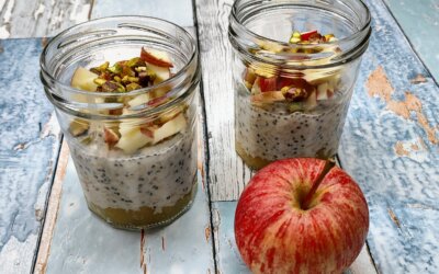 Overnight oats med æble