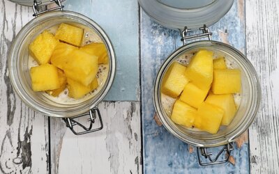 Overnight oats med ananas