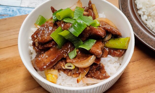 Mongolian Beef med Ris