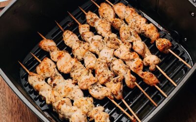 Grillspyd med kylling i airfryer