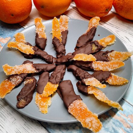 Kandiserede appelsinskaller