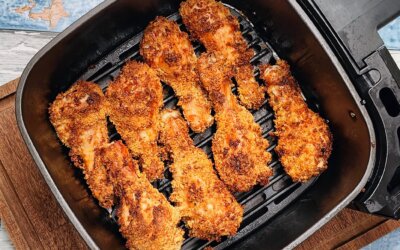 Crispy kyllingelår i airfryer