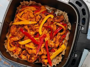 Kyllingefajitas i airfryer
