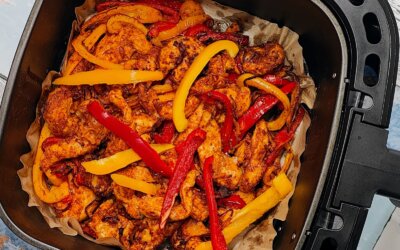 Kyllingefajitas i airfryer
