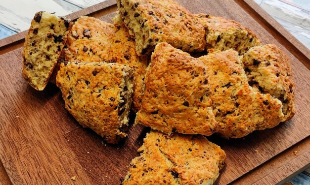 Scones med chokolade