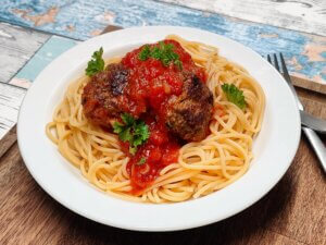 Spaghetti med kødboller (ny)