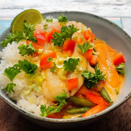 Thai karry med fisk