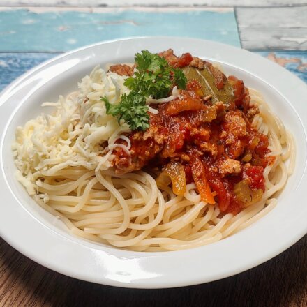 Pastasauce med hakket kylling