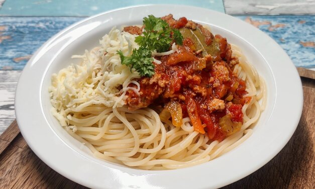 Pastasauce med hakket kylling