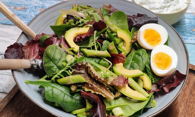 Avocadosalat med grønne asparges