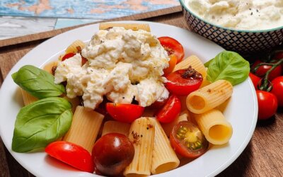 Pasta med stracciatella