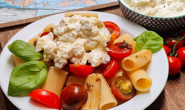 Pasta med stracciatella