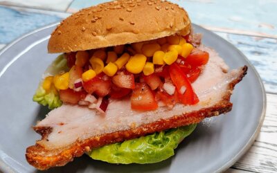 Flæskestegssandwich – mexicansk inspireret