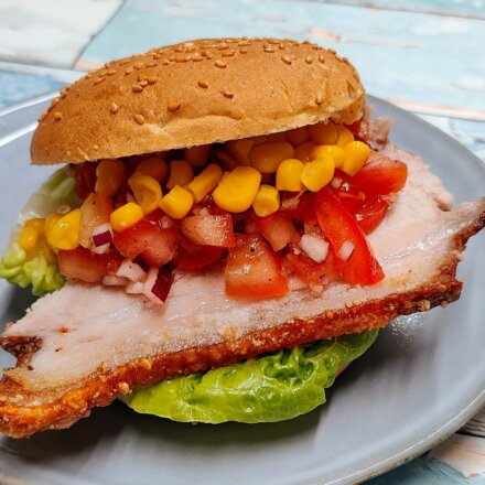 Flæskestegssandwich - mexicansk inspireret